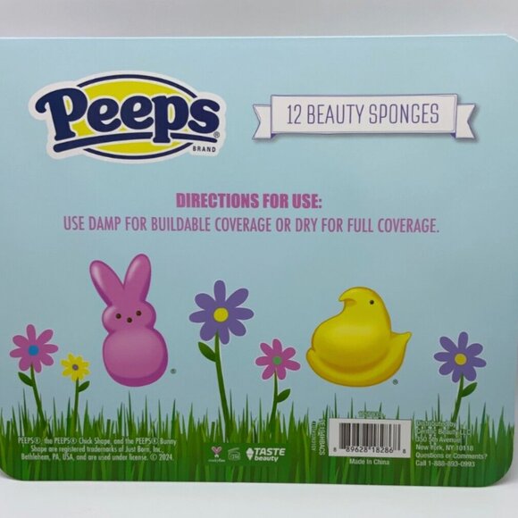 PEEPS 12 PIECE MAKE UP BEAUTY SPONGES BLENDER DAMP/DRY BUILDABLE FULL COVERAGE - Picture 2 of 2